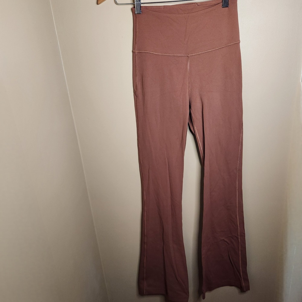 Lululemon Groove Super High Rise Flared Pant Nulu Ancient Copper Size 4 W5DKMS